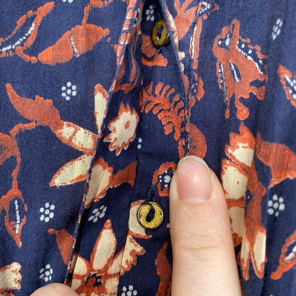 Ulla Johnson Delphine Floral Ruffle Jumpsuit Navy Blue Multi Color Floral Size 4 - Picture 7 of 13